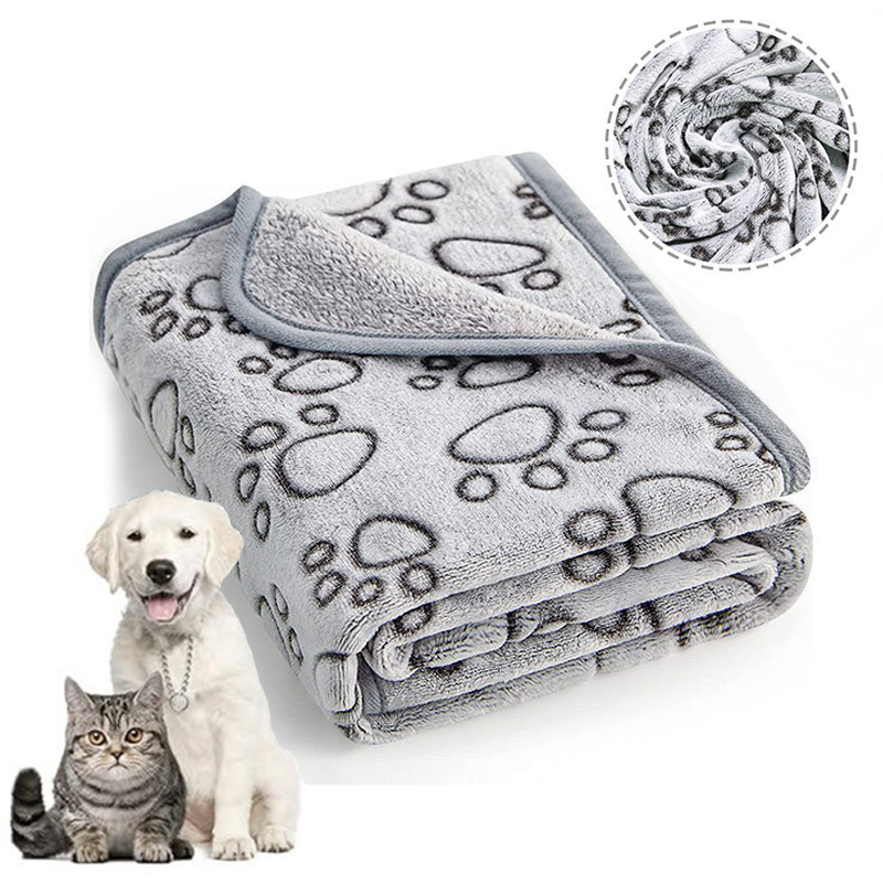 Pet Supplies For Dogs - Zachte Pluizige Huisdierdekentje Schattig Cartoon Print