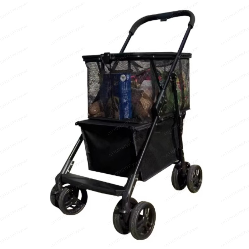 Pet Supplies Pet Shop - Supermarkt opvouwbare multifunctionele reiswagen, te scheiden,