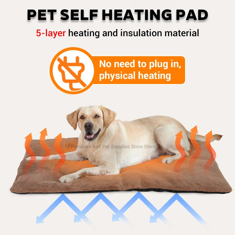 Pet Supplies Self Wash - Zelfverwarmende hondenmat, extra warme thermische hondenkennelmat,
