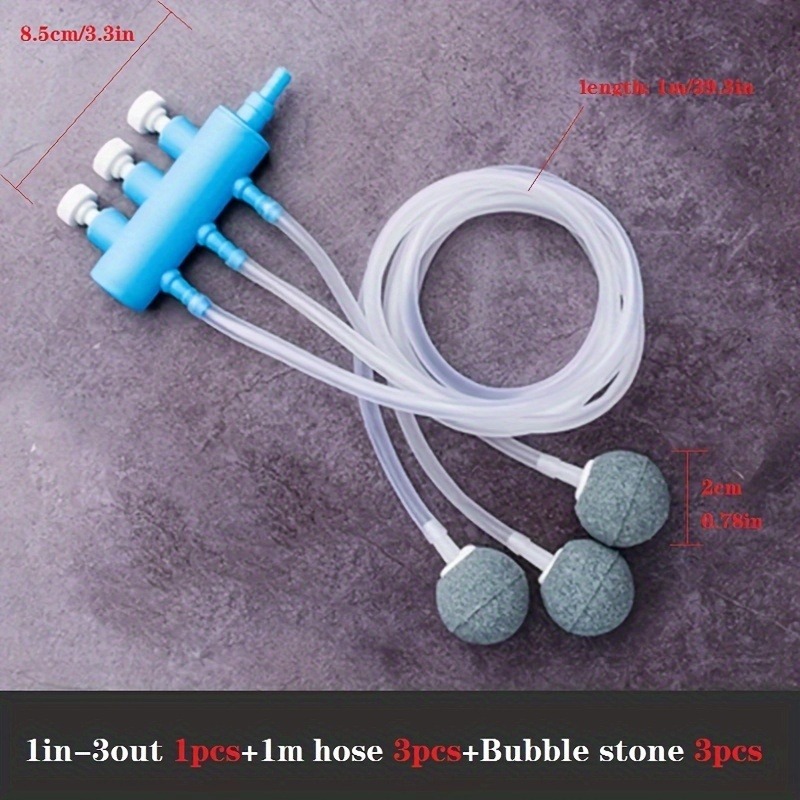 Pet Supplies Pet Shop - Aquarium luchtstroomregelklepset - Zuurstofpompomstelling met slangverbinding