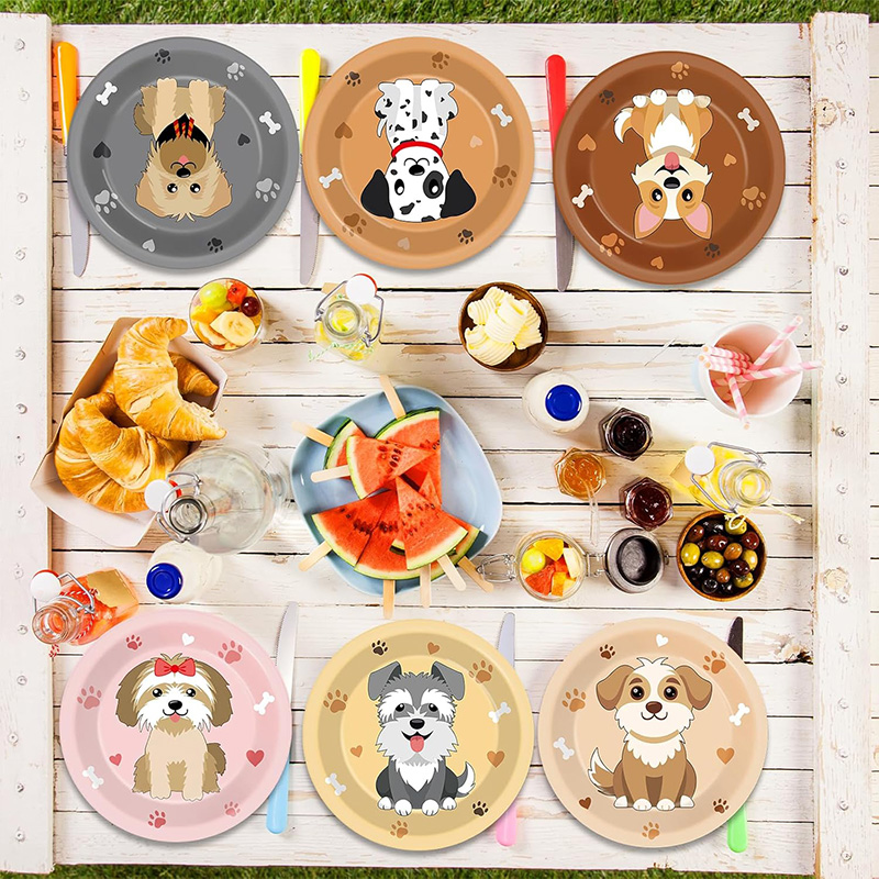 Pet Supplies For Dogs - Cartoon Hond Feestdecoratie Papieren Bord Puppy