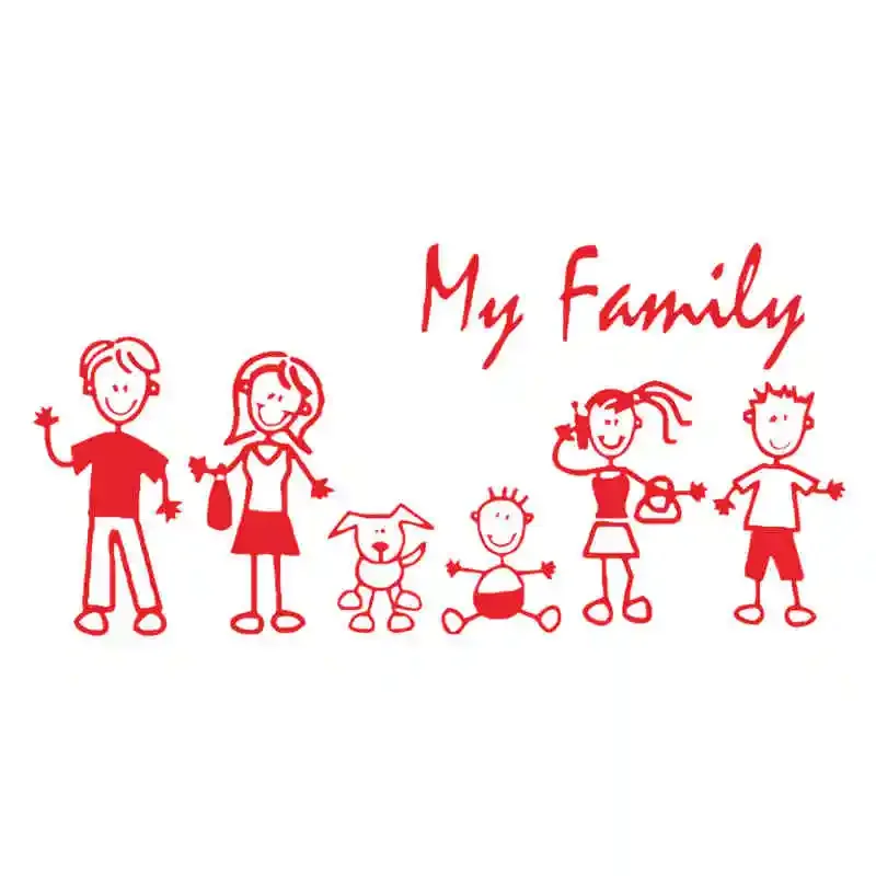 Autosticker Familie Stok Figuu - Pet Supplies For Dogs recensie en prijs
